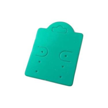 Imagem de Kit 500 Peças Tag Cartela Para Brinco 6 Furos - Verde