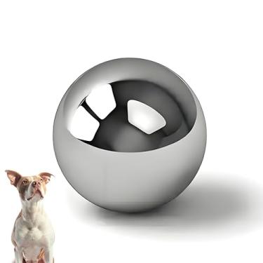 Imagem de Bola de alimentação lenta para cães SUS304 de aço inoxidável – retarda a alimentação rápida, evita asfixia, inchaço e obesidade – Divertida, alimentação saudável para todos os cães – Durável, não