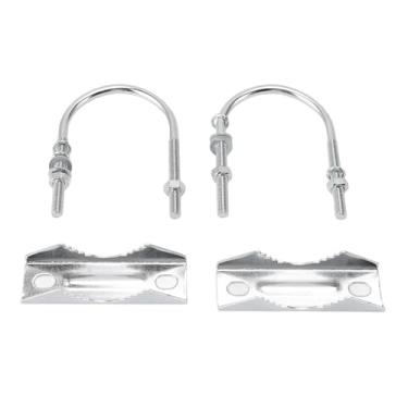 Imagem de Planejada de Mastro de Antena Dupla, Bloco de Vainha Com Parafusos u Mastro para Mastro Suporte de Montagem para WiFi TV Antenas Bandeira Post Hastes de Pesca, Guarda (A)