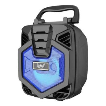 Imagem de Caixa Caixinha Som Bluetooth Com Led Bateria Longa Duração - alfashop,