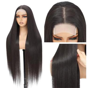 Imagem de Semi Lace Peruca Com Tela Lisa 80cm Fibra Premium Colágeno - BBLESS, P