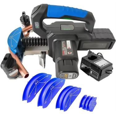 Imagem de Tubo de cobre elétrico Bender 1/4 "a 7/8" Tool Tool Tool Refrigeração Ferramenta de catraca de refrigeração, 9s dobrando 90 °, para reparo de refrigerador de ar condicionado HVAC