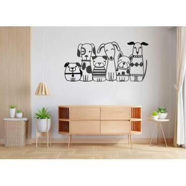Imagem de Adesivo De Parede Cachorros Mod25 - Lojinha Da Luc Adesivos