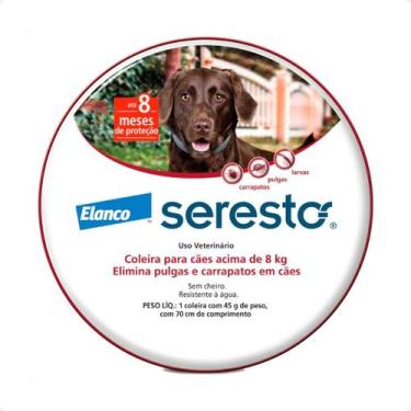 Imagem de Coleira Seresto Elanco Antipulgas e Carrapatos - Bayer, Cães acima de 