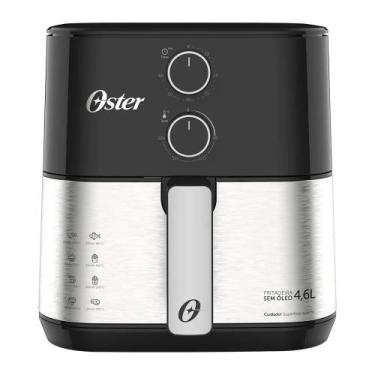 Imagem de Fritadeira Air Fryer Oster 4,6L 1500W com Ajuste de Temperatura, Preto