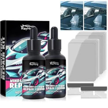 Imagem de Botou Kit de reparo de rachaduras de para-brisas de atualização de 2025, kit de reparo de vidro rachaduras desaparecidas, reparo profissional de cavacos de para-brisa, ferramenta de reparo de vidro de