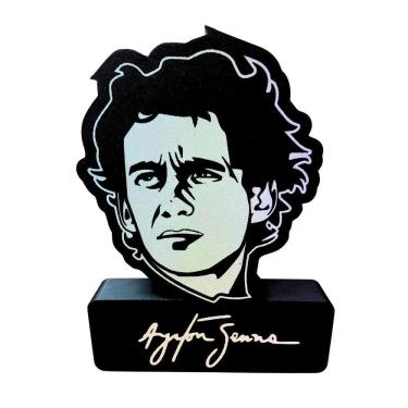 Imagem de Luminária Abajur Led 3D Ayrton Senna Exclusivo Decoração