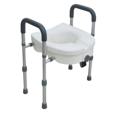 Imagem de Assento Sanitario Elevado com Barra de Apoio Lateral Pro18