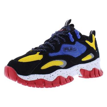 Imagem de Fila Ray Tracer TR 2 GS Tênis juvenil para meninos, Preto/azul/amarelo, 19