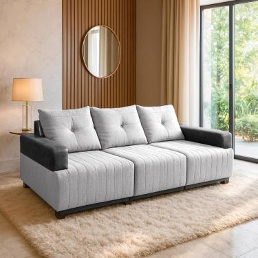 Imagem de Sofá 3 Lugares Living 2,35m Leona Bom Pastor