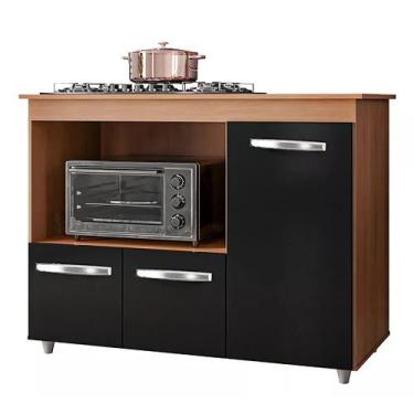 Imagem de Balcão Para Cooktop Bocas 3 Portas Armário De Cozinha Ana - SSX Multic