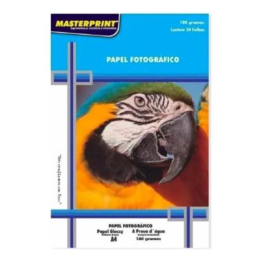 Imagem de Papel Fotográfico 180g A4 50 Folhas Glossy Brilhante