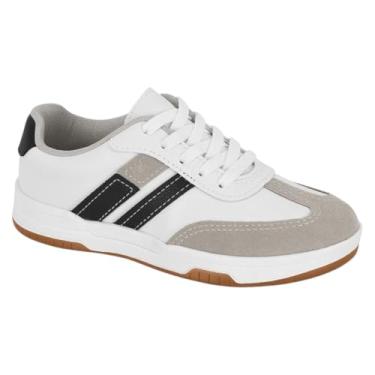 Imagem de Tenis Menino Casual Infantil Escolar Molekinho (Branco, BR, Criança de 9 a 12 anos, Numérico, 36)