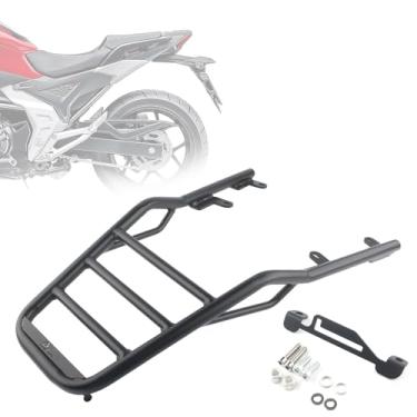 Imagem de FINMOKAL Suporte preto para bagageiro traseiro de motocicleta compatível com Honda NC750X NC 750 X 2021 2022 2023
