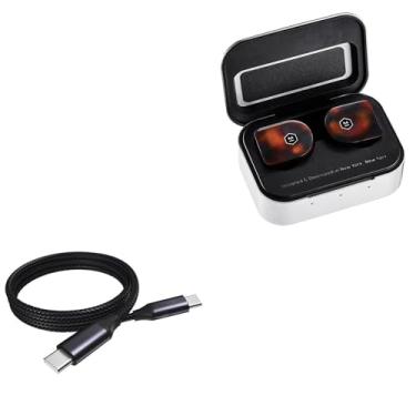 Imagem de Master & Dynamic MW07 Cable, BoxWave [Cabo PD DirectSync (90 cm) - USB-C para USB-C (100 W)] Cabo trançado de 90 cm para carregamento e sincronização Master & Dynamic MW07 - Preto