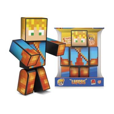 Imagem de Boneco Minecraft Lopers 25cm Streamers Articulado Colecionável Algazar