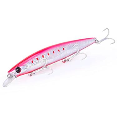 Imagem de ZZTWER Ultra Long Casting 135S Saltwater Sinking Minnow 135 mm 26,4 g Tungaten Isca de pesca de robalo duro