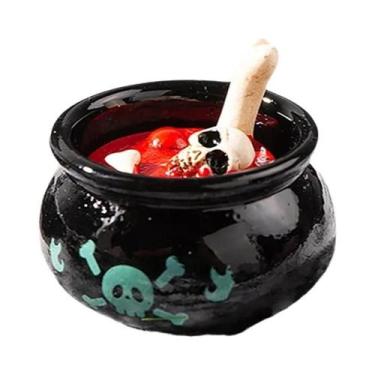 Imagem de Miniaturas De Resina De Halloween: Fantasma, Caveira E Lápide Para Dec