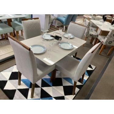Imagem de Sala de Jantar Mesa Málaga com 4 Cadeiras Luxxor - D'Confort Design