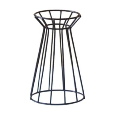 Imagem de Gralara Suporte para flores de casamento, recipiente para plantas aéreas, vaso de flores moderno, suporte para plantas aéreas de mesa para celebração de, Preto