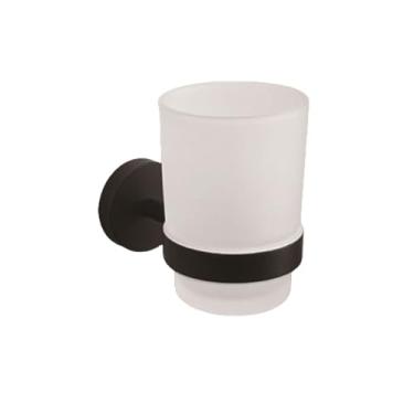 Imagem de Toalheiro de aço inoxidável preto fosco para parede, toalheiro, saboneteira, suporte para papel higiênico, ganchos para toalhas, acessórios para banheiro, porta-copos