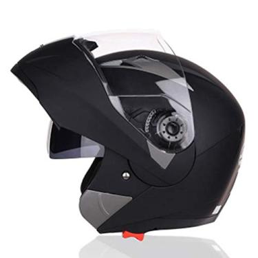 Imagem de Capacetes De Motocicleta Full Face Flip Up Para Homens Scooter Racing Capacete De Moto Capacete Moto Capacete Viseira Lente Dupla, CC24, XL-Suitable for head circumference/61-62cm
