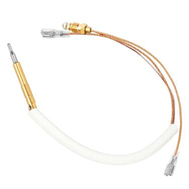 Imagem de NUPICK Sensor de termopar aquecedor de pátio, substituição de termopar com porcas de conexão M8, rosca de cabeça de termopar M6 x 0,75, fio de 41 cm de comprimento e terminal plano de 0,65 cm para