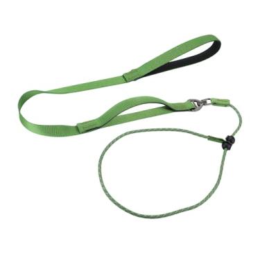 Imagem de BangBoom Corda resistente para cães com alça dupla de 1,8 m, guia antiderrapante para cães, coleira de treinamento longa para filhotes pequenos e médios, controle de puxão, fora verde