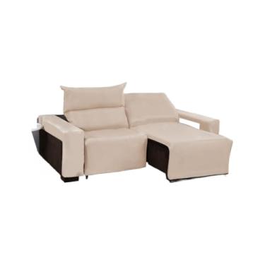 Imagem de Kit Capa para Sofá Retrátil 2 Lugares - Tecido Soft e Confortável, Capa Protetora Ajustável, para Sofá de Espuma(Avelã,0,90 cm)