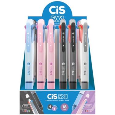 Imagem de Kit de Canetas Esferográficas, Sertic, Cis, 5x1, Lápis Grafite, 0,7 mm, Sortidas, 18 Unidades