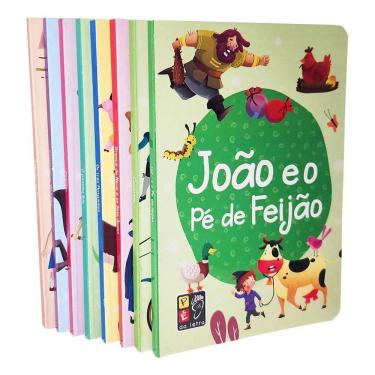 Imagem de Livro Infantil Cartonado Contos De Fadas Clássicos Kit 8 Vol