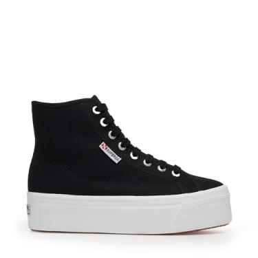 Imagem de Superga Tênis feminino 2708 Hi Top, Preto/F Branco, 5 Women/5 Men