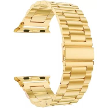 Imagem de Pulseira Aço Elos 42|44|45|47|49mm - Dourado