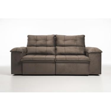 Imagem de Sofá Compacto e Versátil 2 Lugares Casal Reclinável e Retrátil Bel Veludo LIMOV (1,50M)