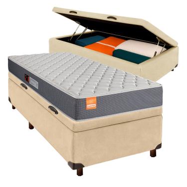 Imagem de Conjunto Cama Box Bau Blindado Solteiro + Colchão D23 Pro Inducol