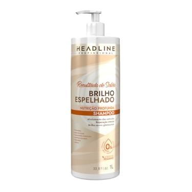 Imagem de Shampoo Brilho Espelhado - Limpa e Nutre Profundamente - HEADLINE Resultado de Salão - 1L