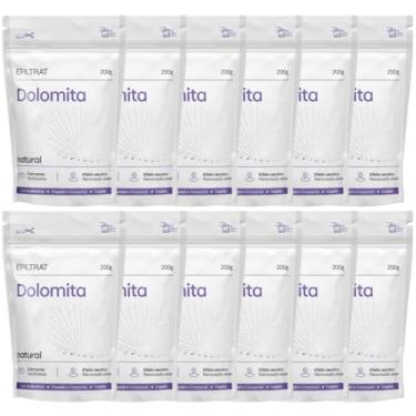 Imagem de Kit 12X Dolomita Epiltrat Natural Calmante Renovação Celular Facial Corporal Rosto Labotrat 200g