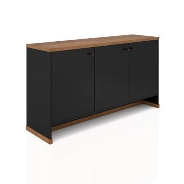 Imagem de Aparador Buffet Berlin Com 3 Portas E Prateleiras Internas - ViaNossa,