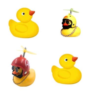 Imagem de Patinho Jack da Zueira com LED - Pato de Borracha Divertido para Moto, Bike e Decoração