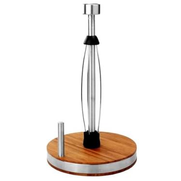 Imagem de PORTA PAPEL TOALHA KE HOME COM SUPORTE DE BAMBÚ