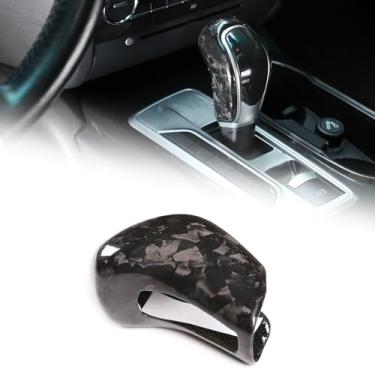 Imagem de Aotumcer Capa de manípulo de mudança de marchas para carro compatível com Maserati Levante 2016-2018 Maserati Ghibli 2013-2018 Maserati President 2013-2018 Acessórios interiores de carro, capa de