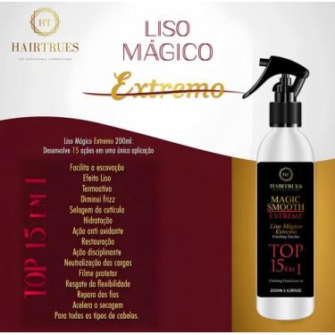 Imagem de Liso Mágico Extremo Spray Termoativo 15 em 1 - 200ml - Hairtrues