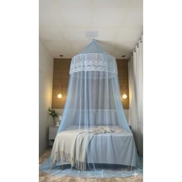 Imagem de Mosquiteiro Indiano de Teto Casal Gigante Box/Queen/King sem Abertura 