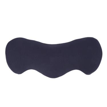 Imagem de Fafeicy Travesseiro de Apoio Lombar, Almofada de Assento de Espuma de Memória Com Suporte Ergonômico e Simplificado para Costas Inferiores Com Capa Lavável Removível para Cadeiras de (Azul-marinho)