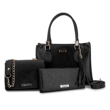 Imagem de Bolsas femininas Kit Premium Duarts 3 Peças Bolsa Lorena Bolsa Lateral