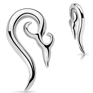 Imagem de MoDTanOiz - Flesh tunnels (1 par) 8G, 3 mm, 6G, 4 mm, 4 g, 5 mm, 2 g, 6 mm, 00 g, 10 mm, espiral, alargador, piercing