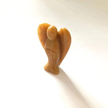 Imagem de Home Collections Joias de pedra natural gemas de anjo da guarda presentes de decoração de casa podem ser usados para (cor: Topázio, tamanho: aprox. 30-40 mm) (Cor: Topázio, Tamanho: aprox. 30-40 mm)