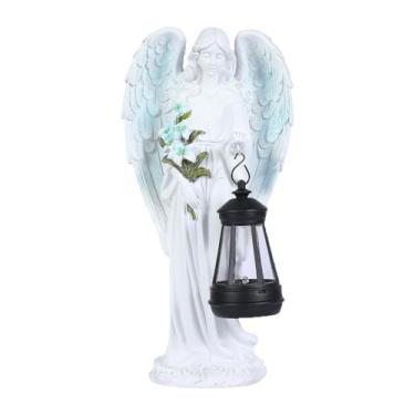 Imagem de Anjos solares para jardim externo | Pequena figura de paisagem de resina, estátua decorativa de anjo memorial para pátio, , quintal, quintal, jardim, paisagismo, passarela de Natal