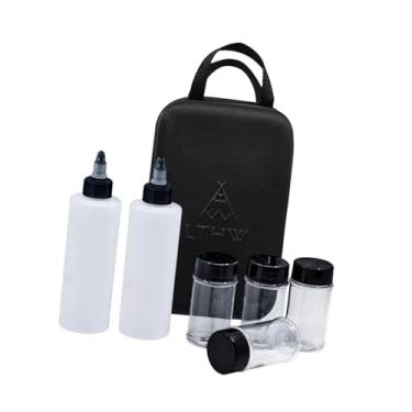 Imagem de Dynwave Frasco portátil para temperos, à prova de vazamentos, com estojo de transporte, ideal para molhos, condimentos e churrascos em mochilões, Style a