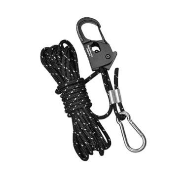 Imagem de Corda Para Barraca | Cordel com Ajustador à Prova de,Fivela Para Corda De De Exterior Com Cordão - Para Caminhadas Abrigo Mochilismo Escalada Caiaque Toldo Piquenique Jardim Quintal